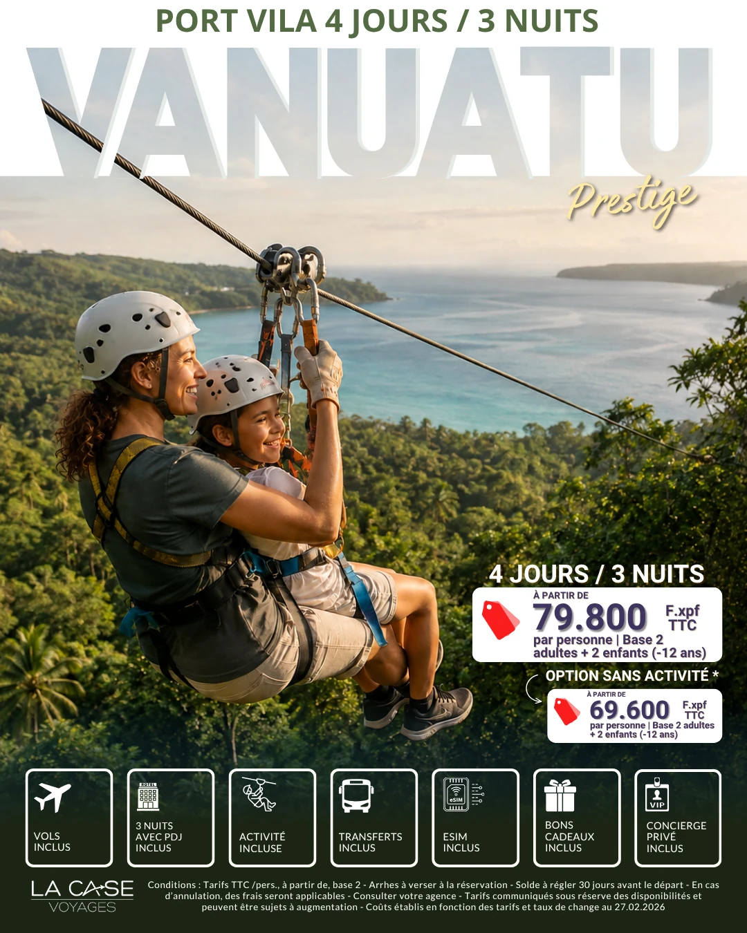 Port Vila - Tyrolienne – La Case Voyages